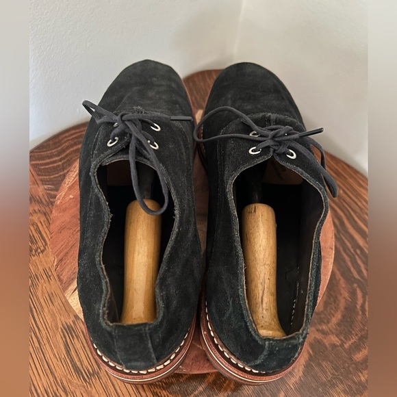 Helm Benson Derby Shoe Black Suede 10D - Picture 6 of 8